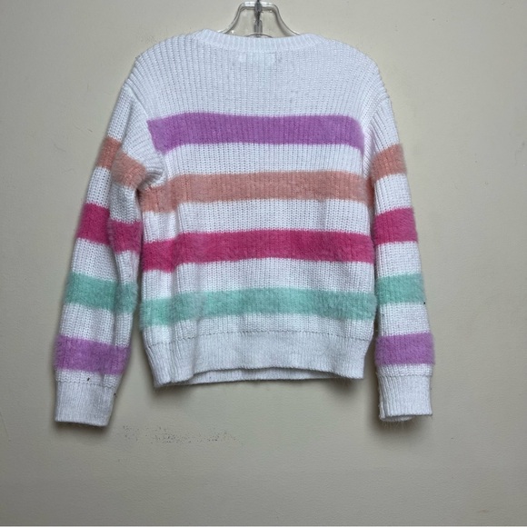 Epic Threads Striped pink purple green sweater size 5 - Picture 3 of 8